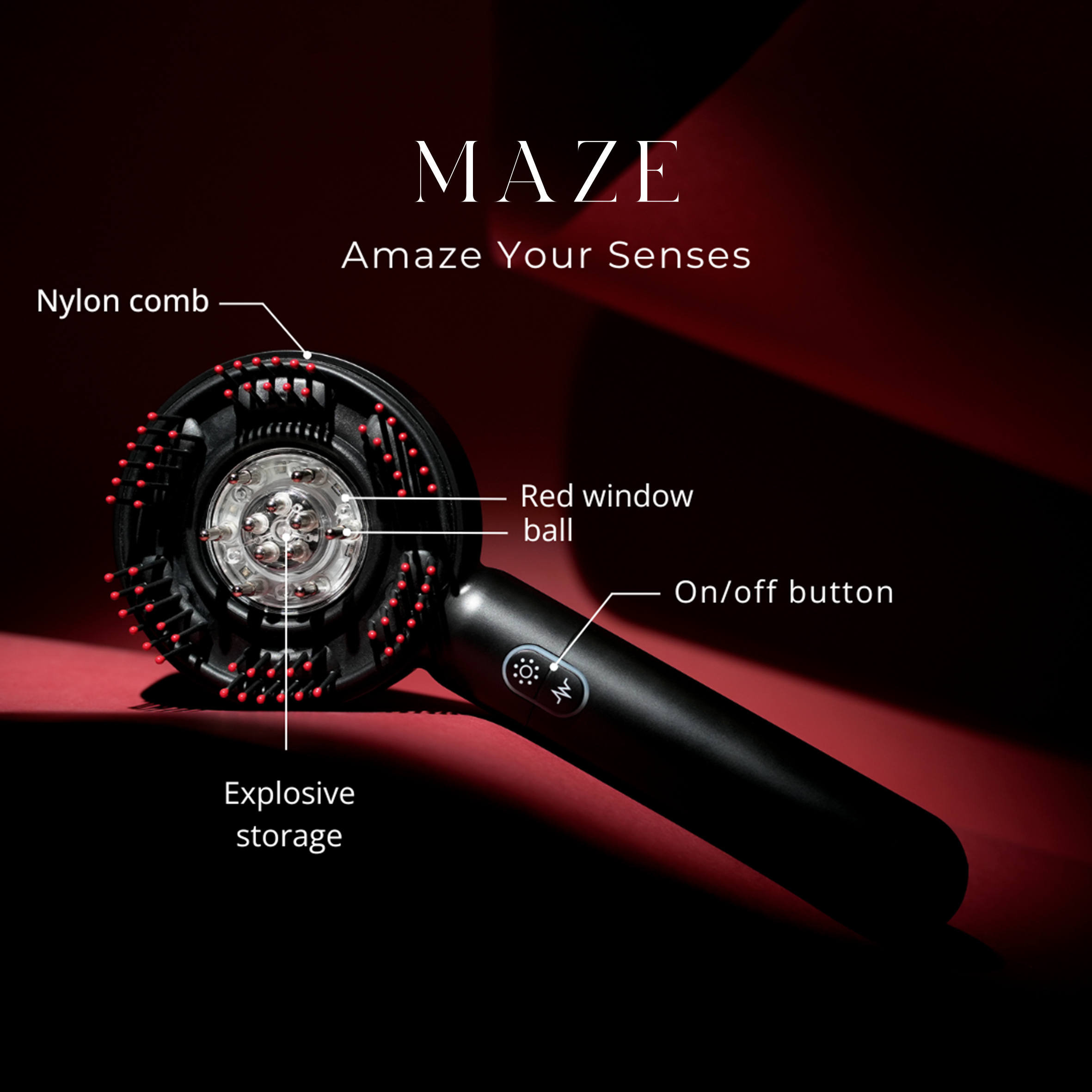 Maze Red Light Therapy Scalp Massager